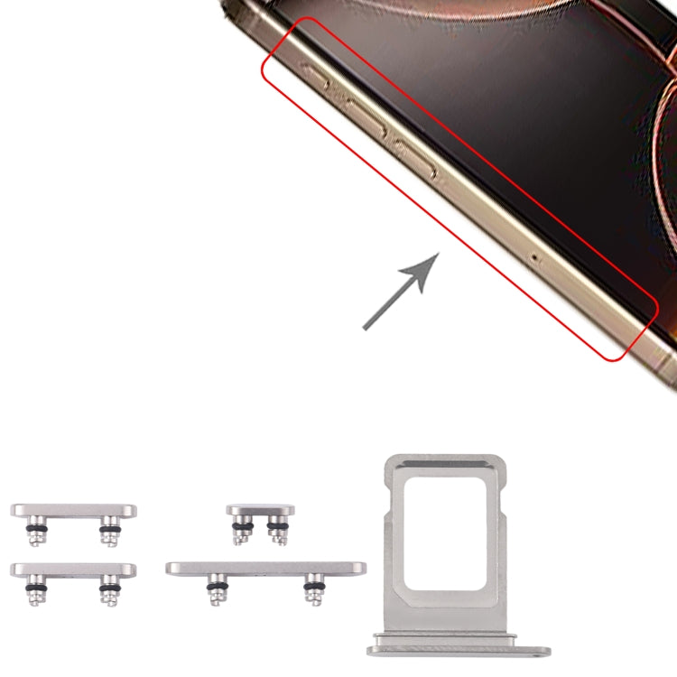 For iPhone 16 Pro Max Original SIM Card Tray + SIM Card Tray + Side Keys, For iPhone 16 Pro Max(Original)