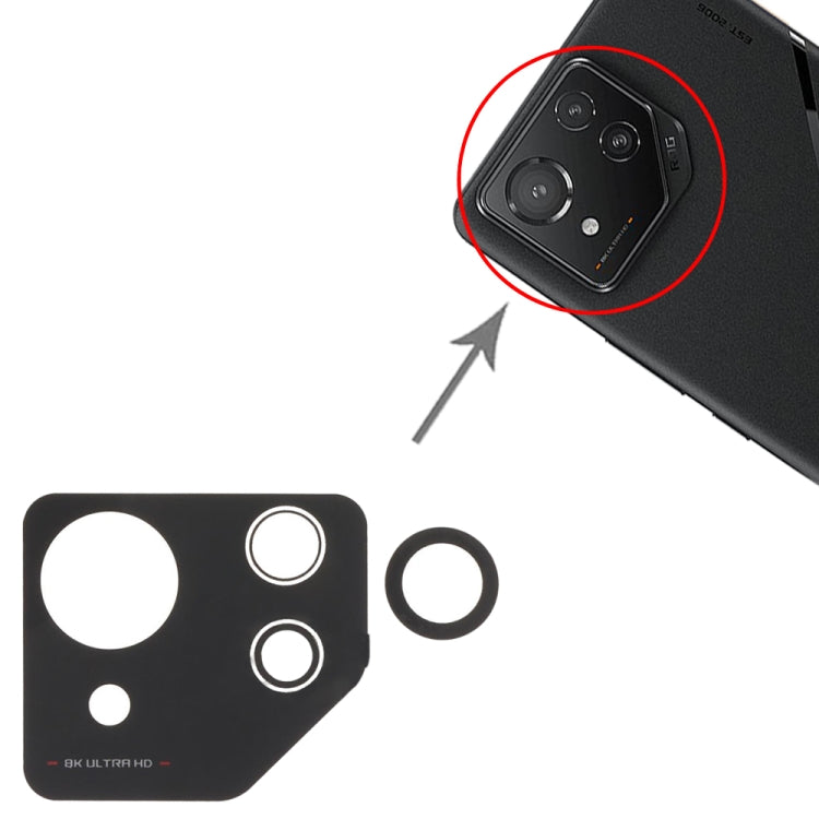 For Asus ROG Phone 8 Pro AI2401 AI2401_A Back Camera Lens, For Asus ROG Phone 8 Pro