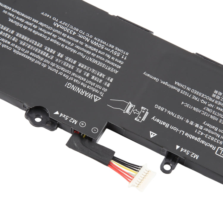 11.55V 50Wh 4330mAh Li-ion Battery For HP EliteBook 730 735 740 745 755 830 840 846 G5 G6 ZBook 14u G5 G6 933321-855 HSTNN-IB8G  SSO3XL, For HP EliteBook 730 735