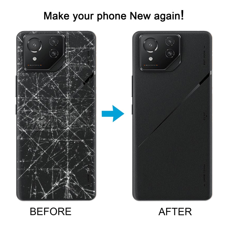 For Asus ROG Phone 8 Pro AI2401 AI2401_A Global Original Glass Battery Back Cover with Camera Frame