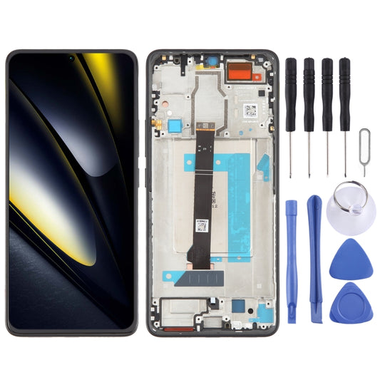 For Xiaomi Poco F6 Original LCD Screen Digitizer Full Assembly with Frame