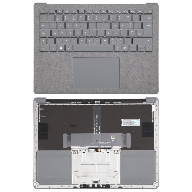 For Microsoft Surface Laptop 3 / 4 / 5 13.5 inch UK Keyboard with C Shell / Touch Board, For Microsoft Surface Laptop 3 / 4 / 5 13.5 inch(UK,Grey)