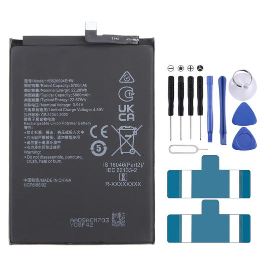For Honor X50 / X9B HB526694EHW 5700mAh Li-Polymer Battery Replacement, For Honor X50 / X9B