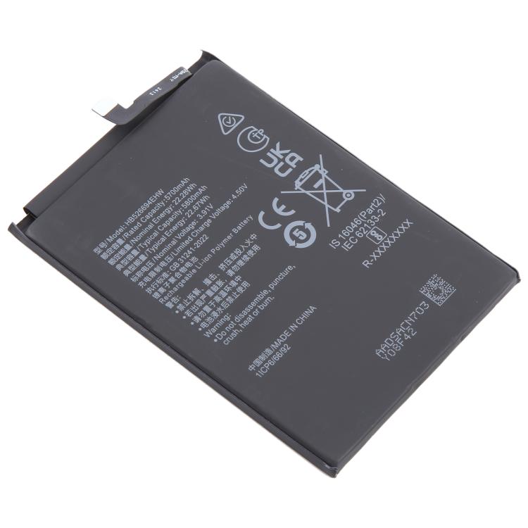 For Honor X50 / X9B HB526694EHW 5700mAh Li-Polymer Battery Replacement, For Honor X50 / X9B