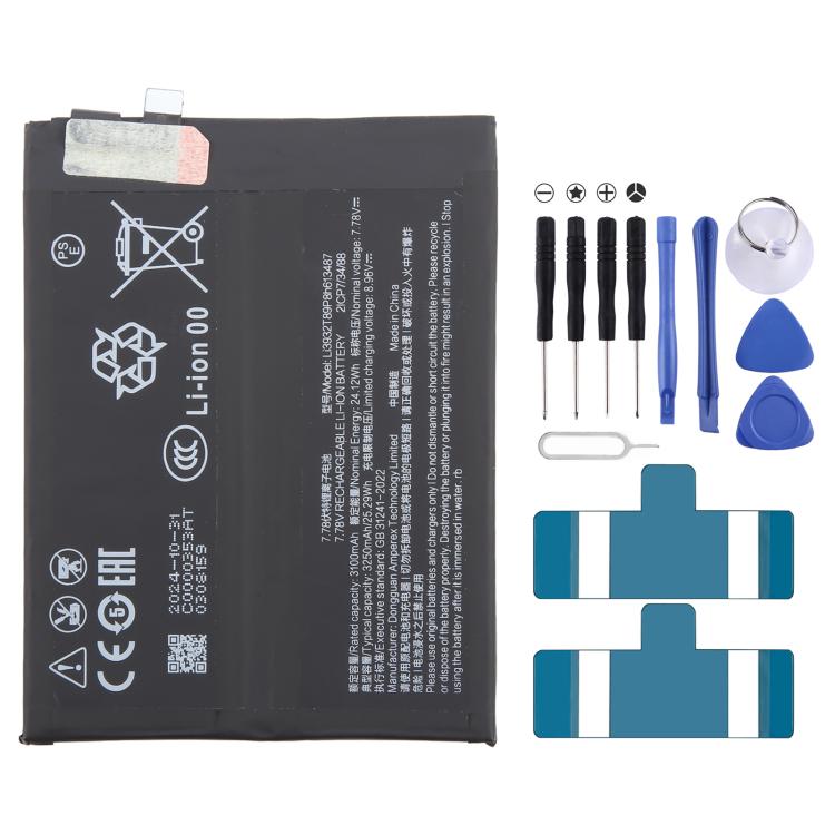 For ZTE Nubia Red Magic 9 Pro Li3932T89P8h613487 3250mAh Battery Replacement, For ZTE Nubia Red Magic 9 Pro