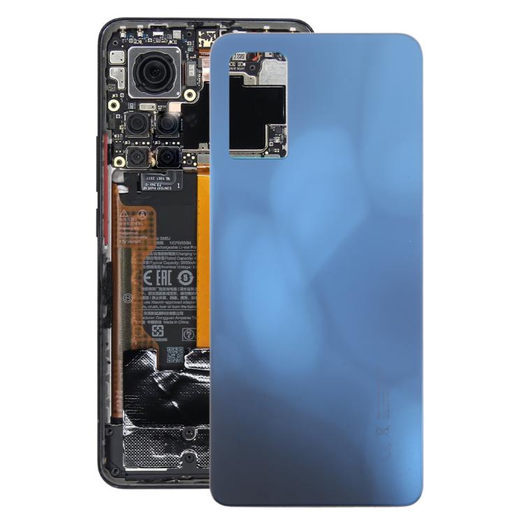 Cache arrière de batterie OEM pour Xiaomi Redmi Note 12 Pro 4G, bleu foncé, bleu clair