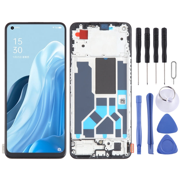Original AMOLED LCD Screen For OPPO Reno7 SE 5G Digitizer Full Assembly with Frame, For OPPO Reno7 SE 5G