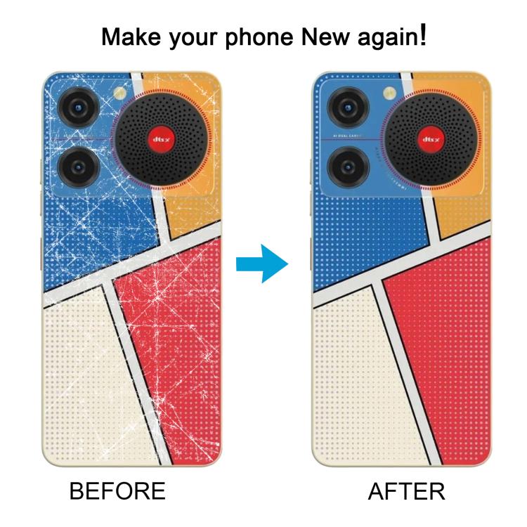 For ZTE nubia Music Z2353 Glass Battery Back Cover with Middle Frame / Camera Lens Cover