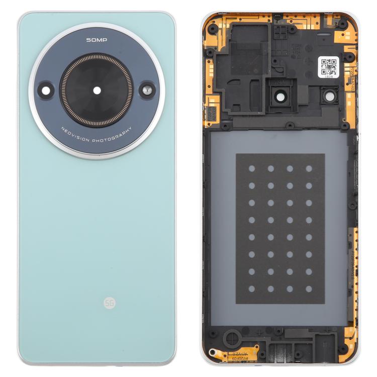 For ZTE Blade A75 5G Z2357N / Blade V60 Smart Glass Battery Back Cover with Middle Frame / Camera Lens Cover, For ZTE Blade A75 5G(with Middle Frame)
