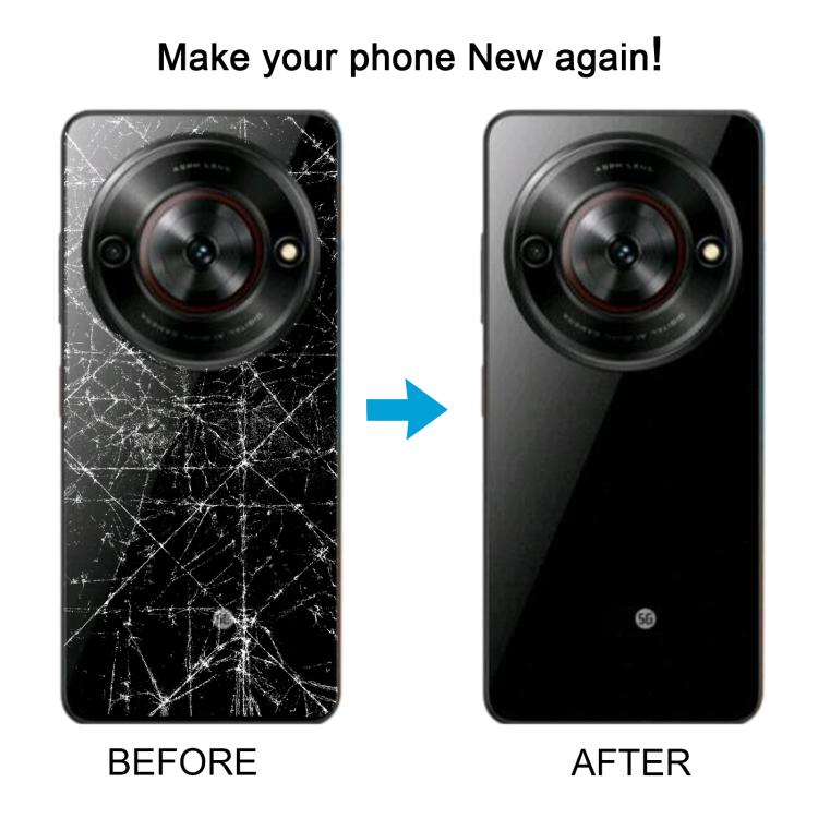 For ZTE Blade A75 5G Z2357N / Blade V60 Smart Glass Battery Back Cover with Middle Frame / Camera Lens Cover, For ZTE Blade A75 5G(with Middle Frame)