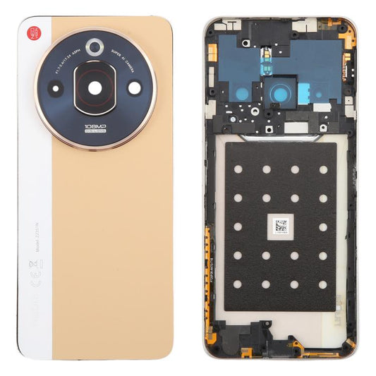 For ZTE nubia Focus Pro Z2351N Leather Battery Back Cover with Middle Frame / Camera Lens Cover, For ZTE nubia Focus Pro(Leather with Middle Frame)