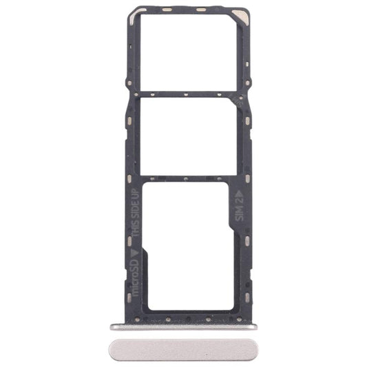 For Nokia C32 Original SIM Card Tray + SIM Card Tray + Micro SD Card Tray