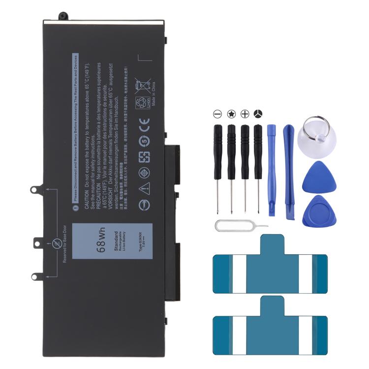 7.6V 68Wh GJKNX Li-ion Battery For Dell Latitude 15 5591 5280 5290 5480 5490 5580 5590 3520 3530 M3520 M3530 P27S, 7.6V 68Wh GJKNX