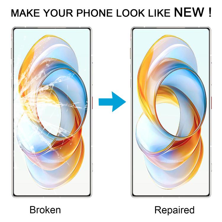 For ZTE Nubia Z70 Ultra NX733J NX736J Front Screen Outer Glass Lens with OCA Optically Clear Adhesive, For ZTE Nubia Z70 Ultra