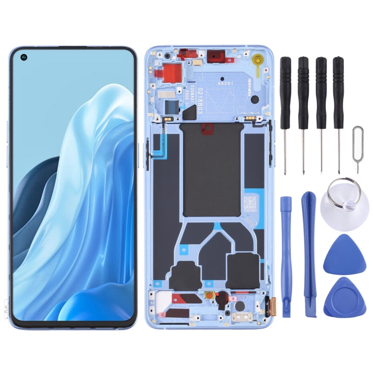 Original LCD Screen For OPPO Reno7 Pro 5G Digitizer Full Assembly with Frame