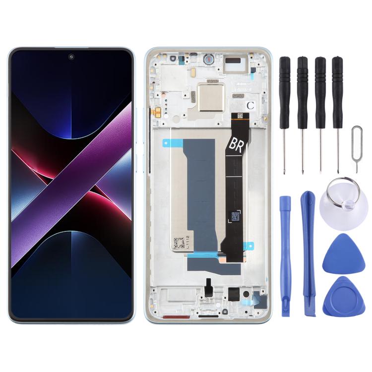 For Xiaomi Poco X7 Pro AMOLED Original LCD Screen Digitizer Full Assembly with Frame