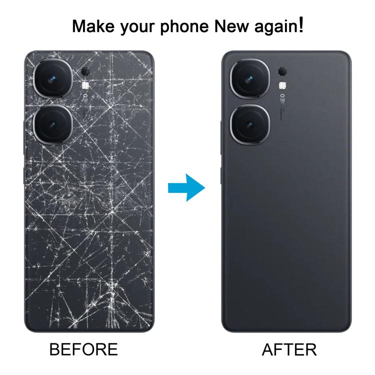 For vivo iQOO Neo9 Pro Battery Back Cover with Camera Lens Cover, For vivo iQOO Neo9 Pro