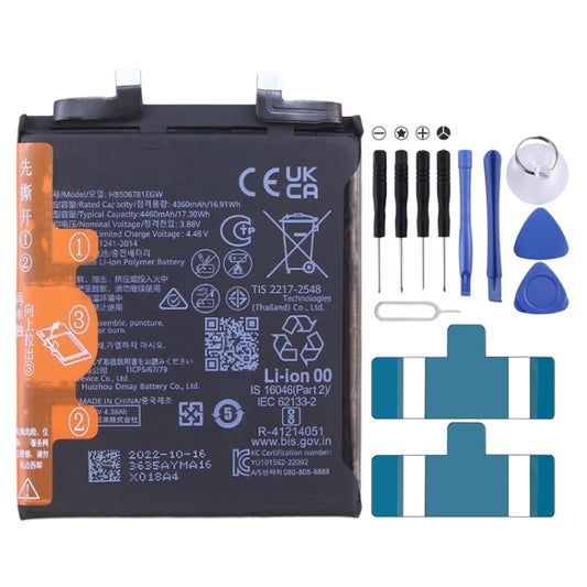 4460mAh Battery Replacement For Huawei Mate 50 / Mate 50E CET-AL60 CET-AL00 HB506781EGW, For Huawei Mate 50 / Mate 50E