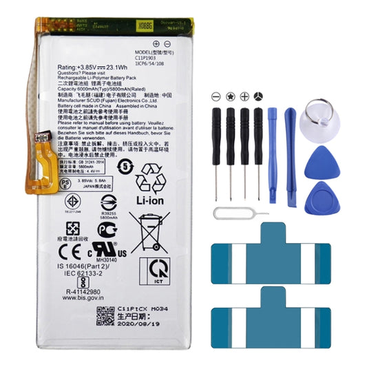 6000mAh Battery Replacement For ASUS ROG Phone 3 ZS661KL C11P1903, For ASUS ROG Phone 3