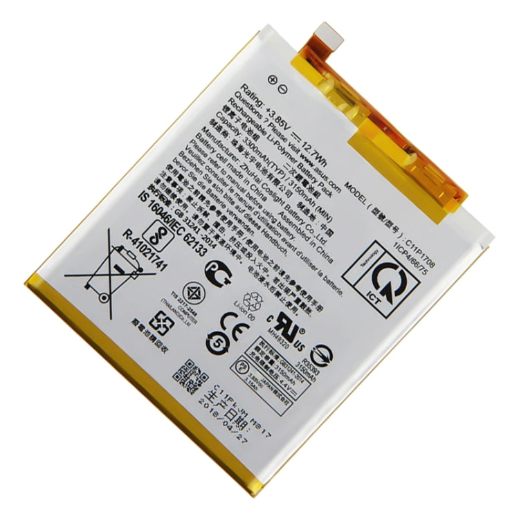 3150mAh Battery Replacement For ASUS ROG Phone 5 / 5Z ZE620KL X00QD ZS620KL Z01RD C11P1708, For ASUS ROG Phone 5 / 5Z