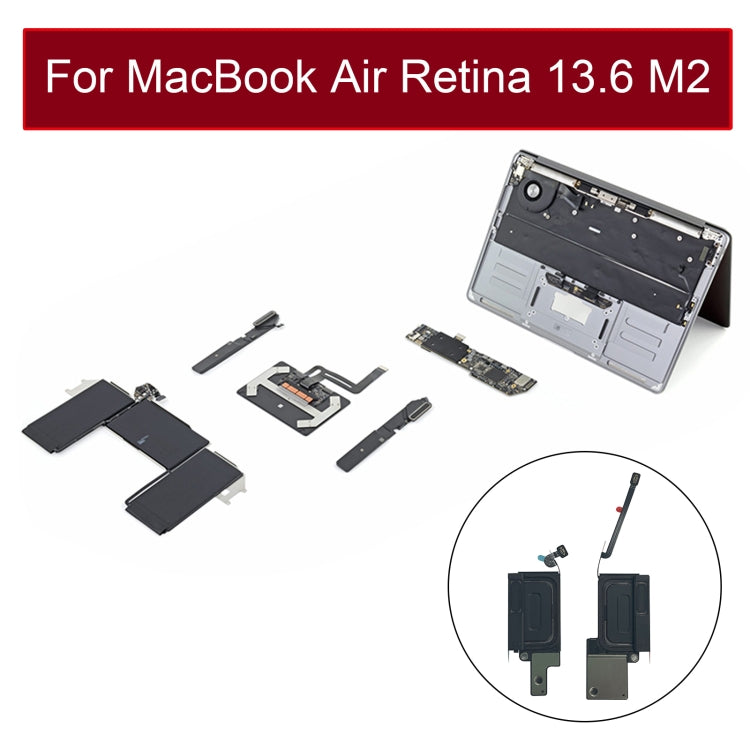 1 Pair Speaker Ringer Buzzer for MacBook Air Retina 13.6 M2 A2681 2022 EMC4074, A2681 2022