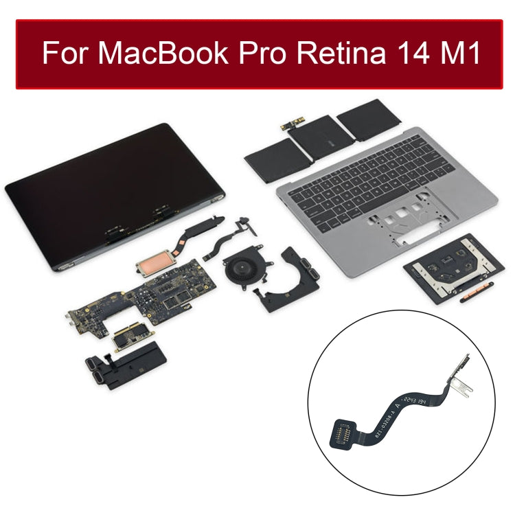 821-03208-A LCD Screen Cover Angle Sensor Sleep Cable for MacBook Pro Retina 14 M1 A2442 EMC3650 2021, A2442