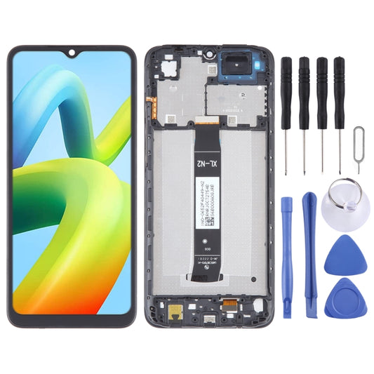 For Xiaomi Poco C50 OEM Material LCD Screen Digitizer Full Assembly with Frame, For Xiaomi Poco C50