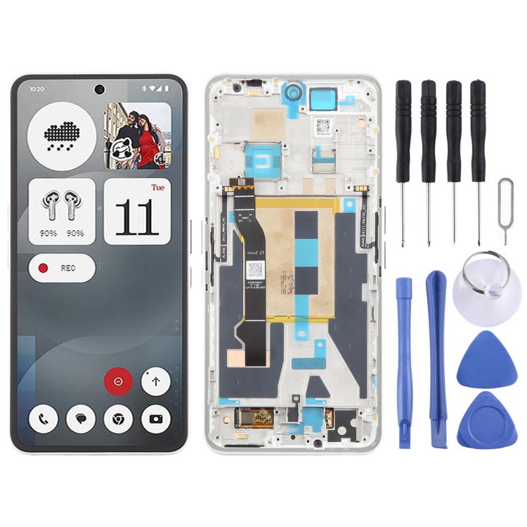 For Nothing Phone 3a A059 AMOLED Original LCD Screen Digitizer Full Assembly with Frame