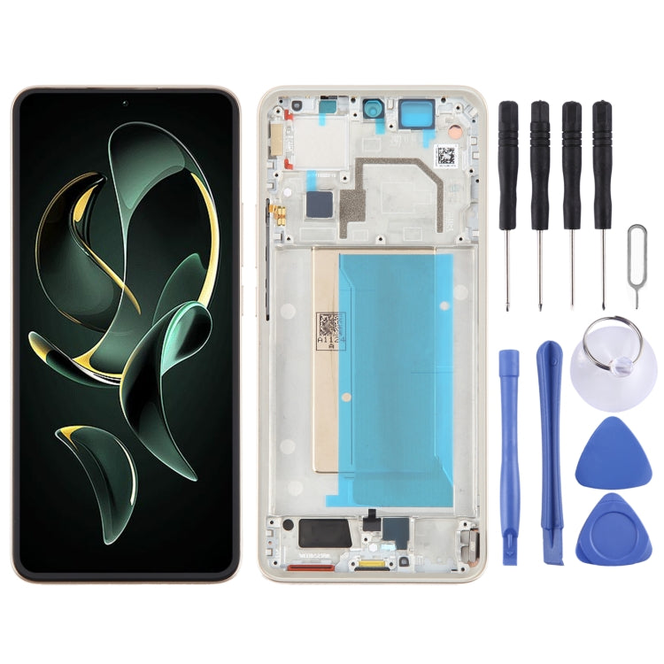 For Xiaomi 13T Original AMOLED Material LCD Screen Digitizer Full Assembly with Frame, For Xiaomi 13T (Original), For Xiaomi 13T(Original)