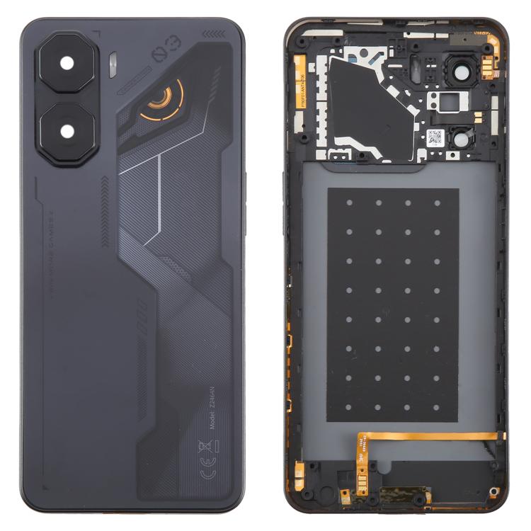 For ZTE nubia Neo 3 Plastic Battery Back Cover with Middle Frame / Camera Lens Cover