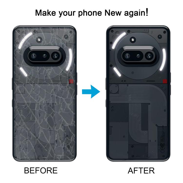 For Nothing Phone 3a A059 Glass Battery Back Cover with Camera Frame, For Nothing Phone 3a
