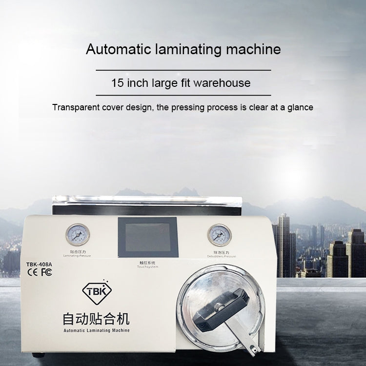 TBK-408A 15 inch Mobile Phone LCD Automatic Laminating Machine Transparent Cover and Autoclave Bubble Remover, TBK-408A - BSPART