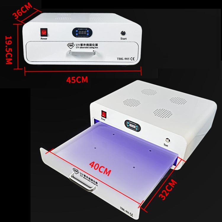 TBK-905 220V UV Curing Box Mobile Phone LCD Screen Glass OCA Curing Bonding, TBK-905