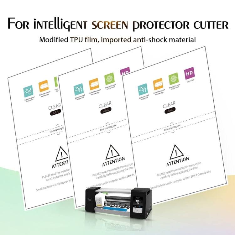 50 PCS F0001 HD TPU Soft Film Supplies for Protector Cutter, F0001