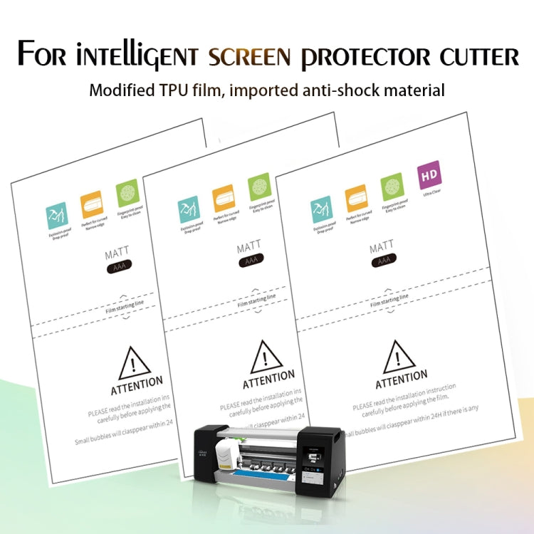 50 PCS F0002 Frosted TPU Soft Film Supplies for Protector Cutter, F0002 - BSPART