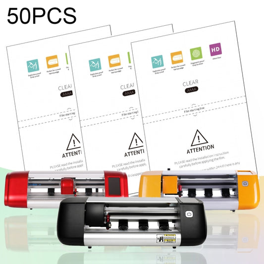50 PCS F0006 High Definition Silicone TPU Soft Film Supplies for Protector Cutter, F0006