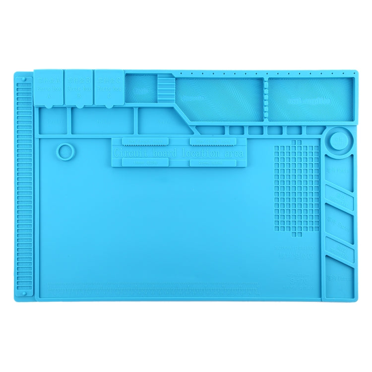 S-170 Insulation Heat-Resistant Repair Pad ESD Mat with Magnetic, Size: 48 x 32cm, S-170 (48cm x 32cm)