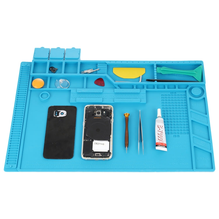 S-170 Insulation Heat-Resistant Repair Pad ESD Mat with Magnetic, Size: 48 x 32cm, S-170 (48cm x 32cm)