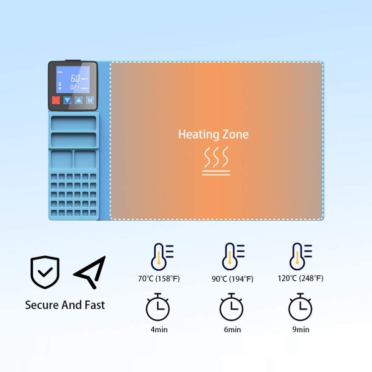 CPB CP320 LCD Screen Heating Pad Safe Repair Tool, US Plug, CPB CP320(US Plug)