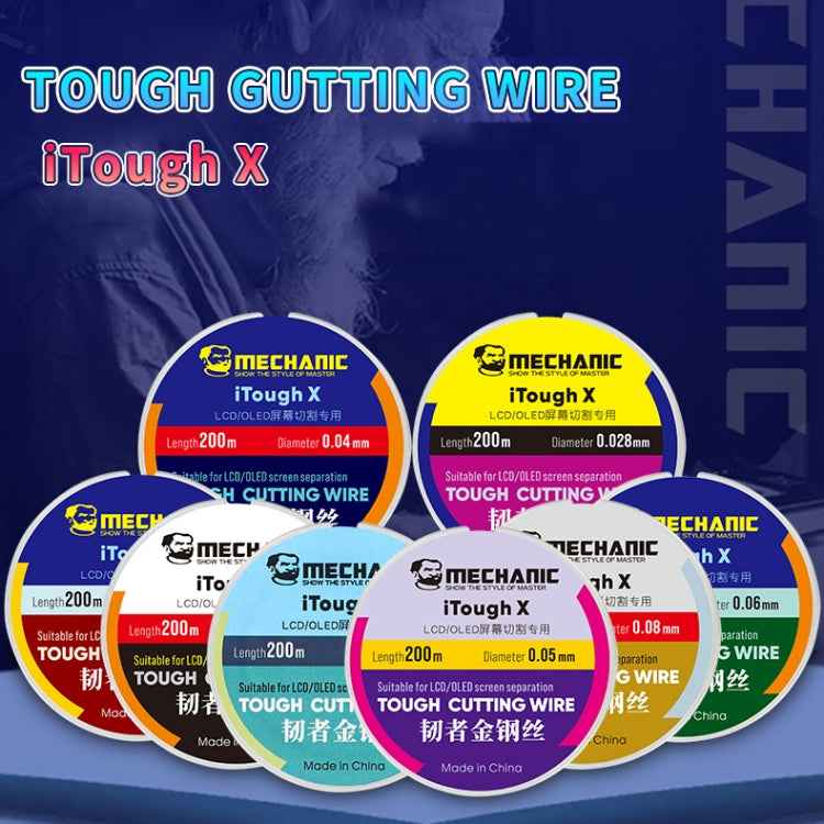 MECHANIC iTough X 200M 0.028MM LCD OLED Screen Cutting Wire