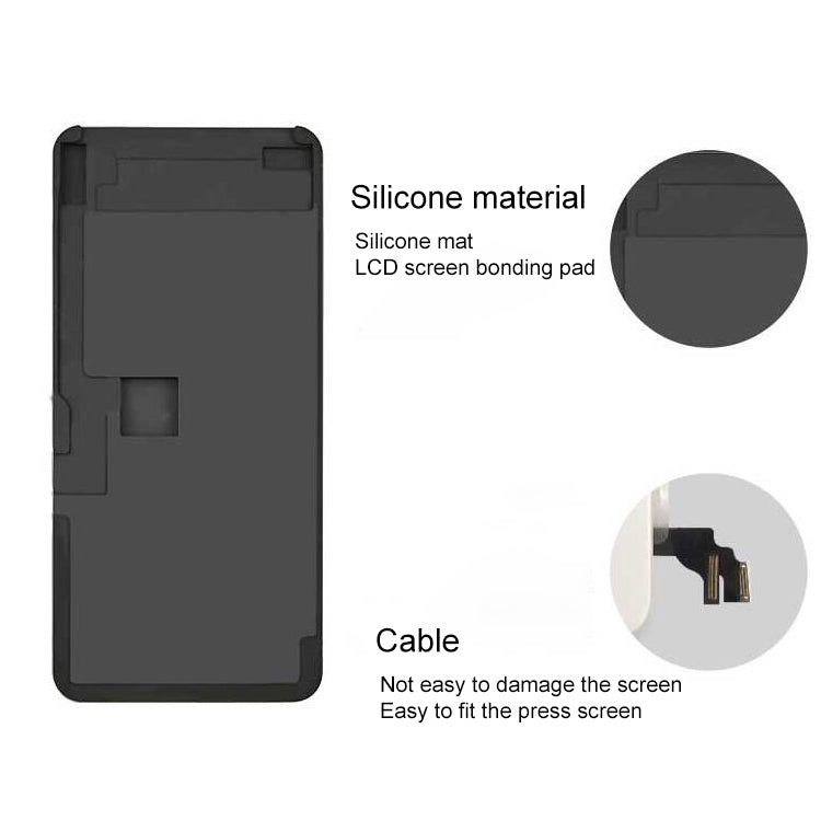 XHZC LCD Screen No Overturning Flex Cable Fit Mat Glue Removal Mould for iPhone 11 Pro, For iPhone 11 Pro