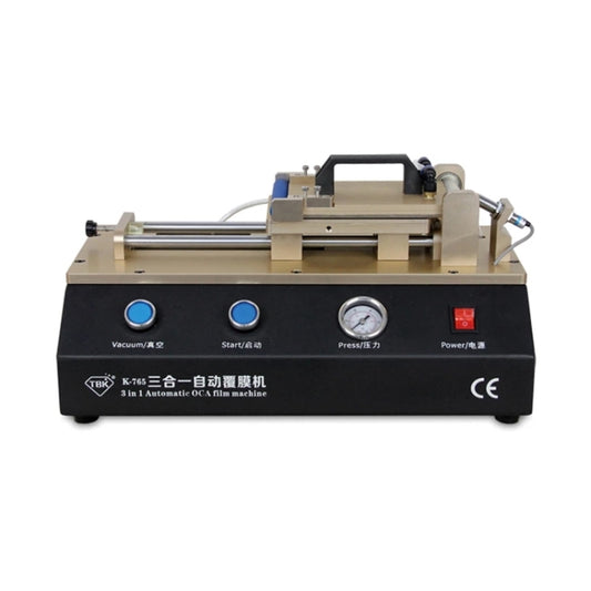 TBK-765 3 in1 Automatic OCA Laminating Machine LCD Touch Screen Air Compressor Machine Built-in Vacuum Pump, TBK-765