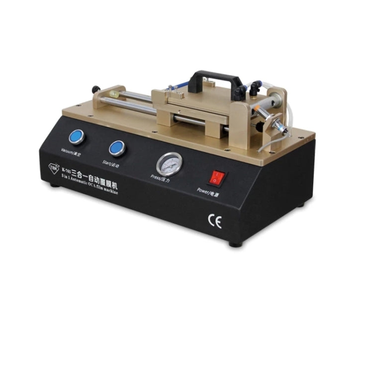 TBK-765 3 in1 Automatic OCA Laminating Machine LCD Touch Screen Air Compressor Machine Built-in Vacuum Pump, TBK-765