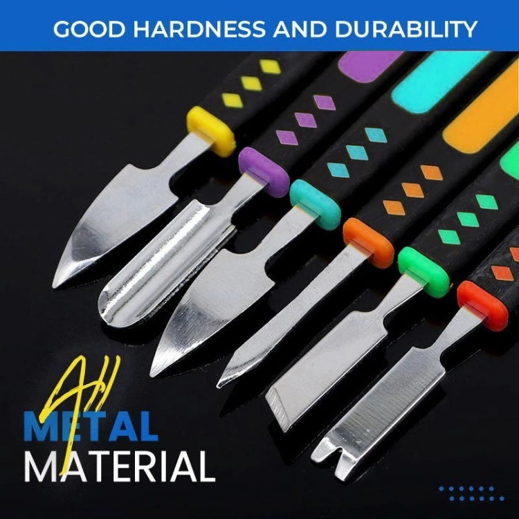 6 in 1 Metal Crowbar Steel Pry Universal Disassemble Tool, 6 in 1