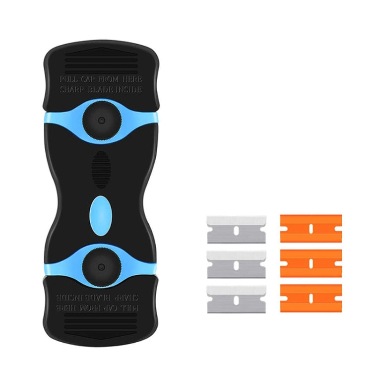 Double Headed Scraper Blade Glue Squeegee Remover Cleaner Tool