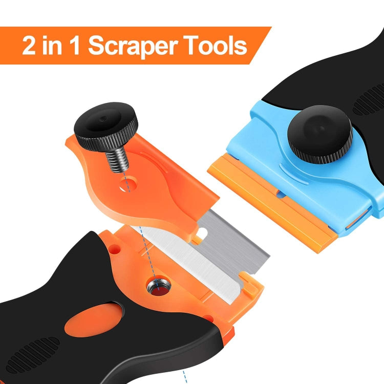 Double Headed Scraper Blade Glue Squeegee Remover Cleaner Tool