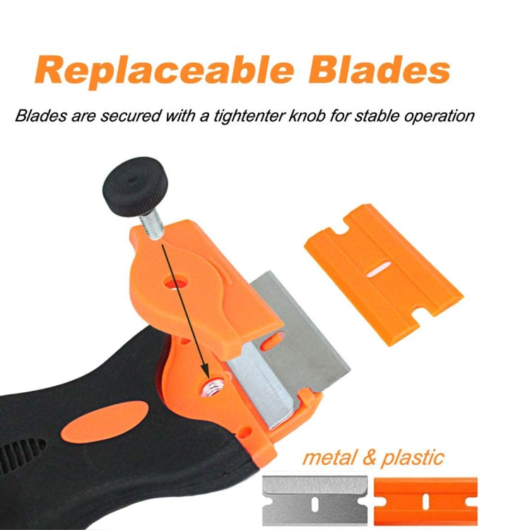 Double Headed Scraper Blade Glue Squeegee Remover Cleaner Tool