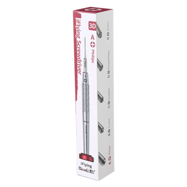 Qianli iFlying 3D Aluminum Handle Anti-slip Screwdriver, Pentalobe, Philips, Tri-point, Pentalobe - BSPART