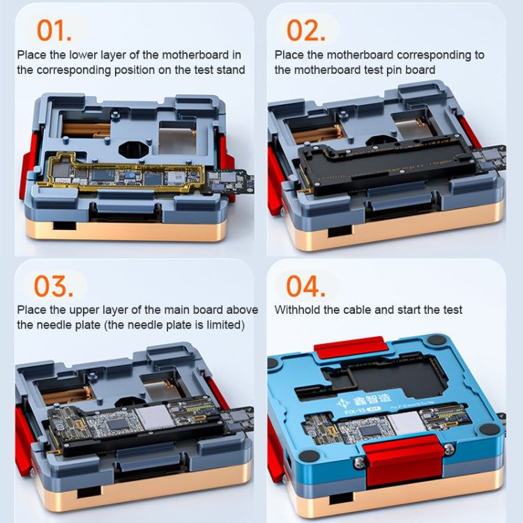 FIX-13 Layered Test Frame Motherboard Test Stand Fixture For iPhone 13 / 13 mini / 13 Pro / 13 Pro Max, FIX-13