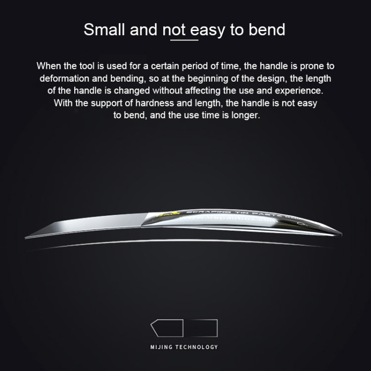 Mijing 2 in 1 Non Magnetic Svraping Tin Knife, 2 in 1